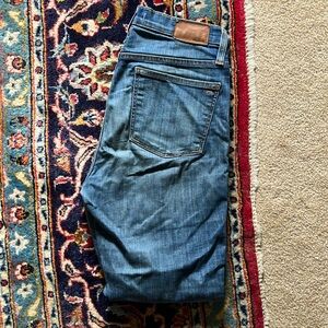 Madewell button fly skinny jeans